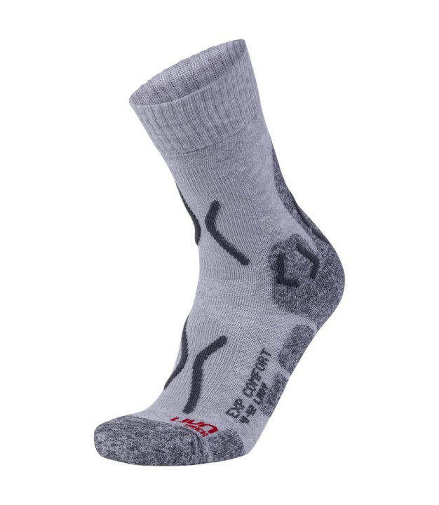 UYN Explorer Comfort Women's Trekking Socks, Light Grey/Melange