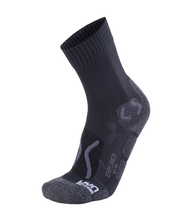 UYN Explorer Men's Outdoor Socks, Black/Anthracite