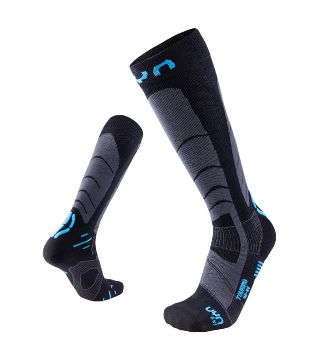 UYN Ski Touring Socks, Black/Azure | Vīriešu Slēpošanas Zeķes
