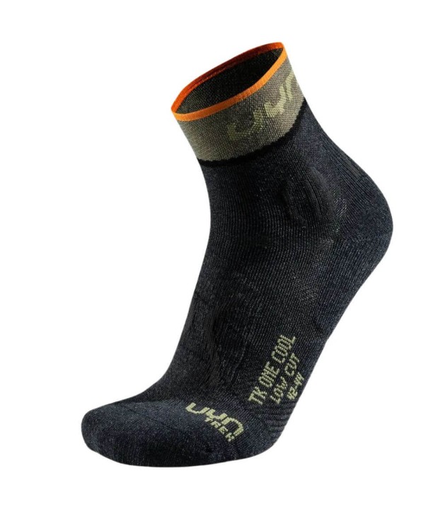 UYN Outdoor Trekking One Cool Low Men's Socks, Anthracite/Green