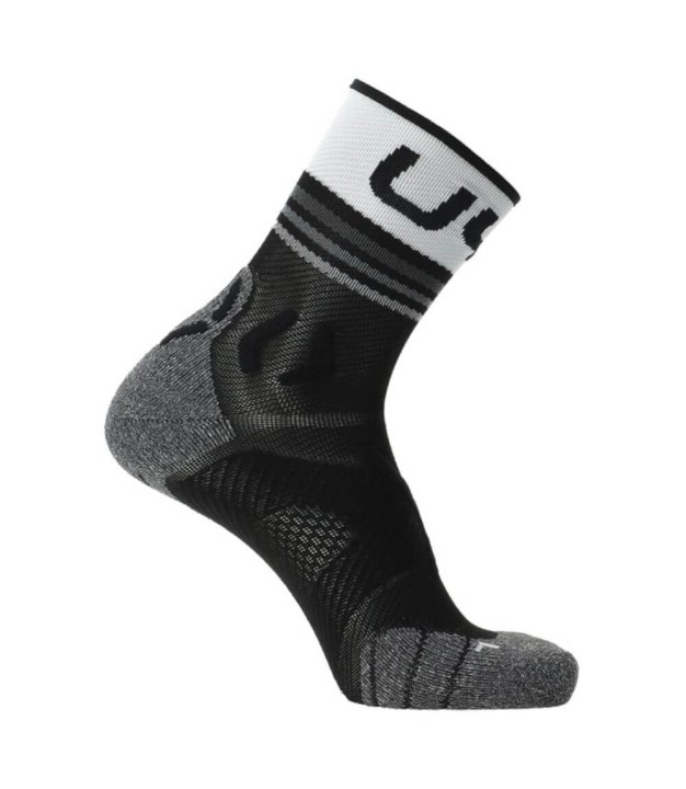 UYN Runner's One Men's Short Socks, Black/White