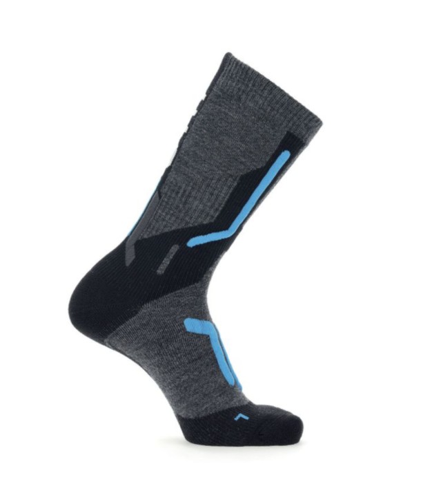 UYN Ski Cross Country 2in Men's Socks, Anthracite/Blue