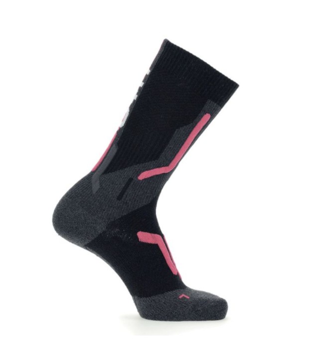 UYN Ski Cross Country 2in Women's Socks, Black/Pink