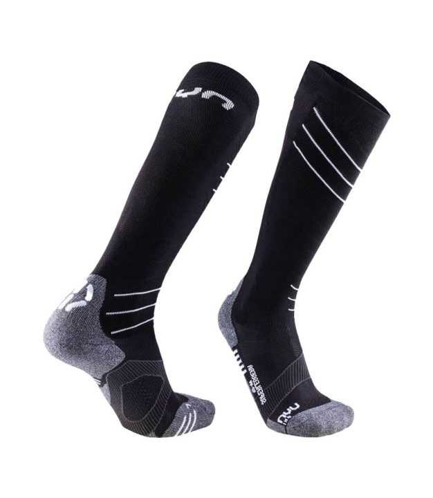 UYN Superleggera Men's Ski Socks, Black/White