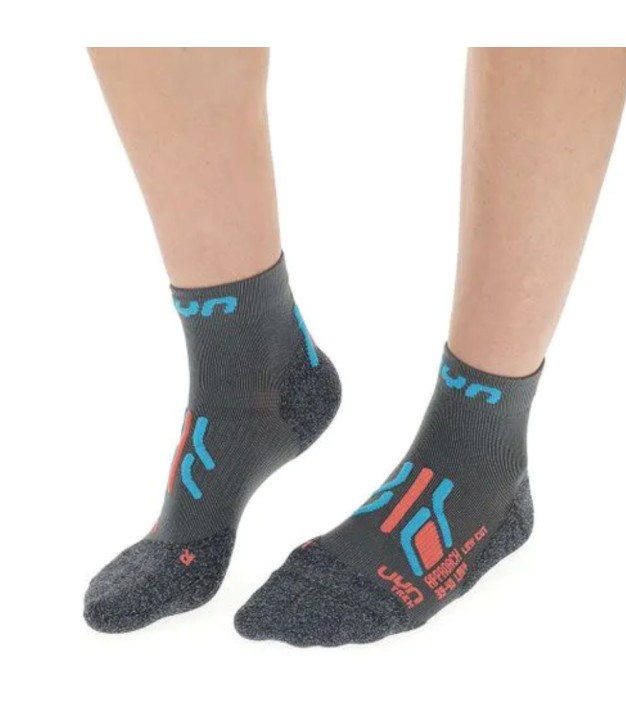 UYN Trekking Approach Low Women's Socks, Grey/Turquoise