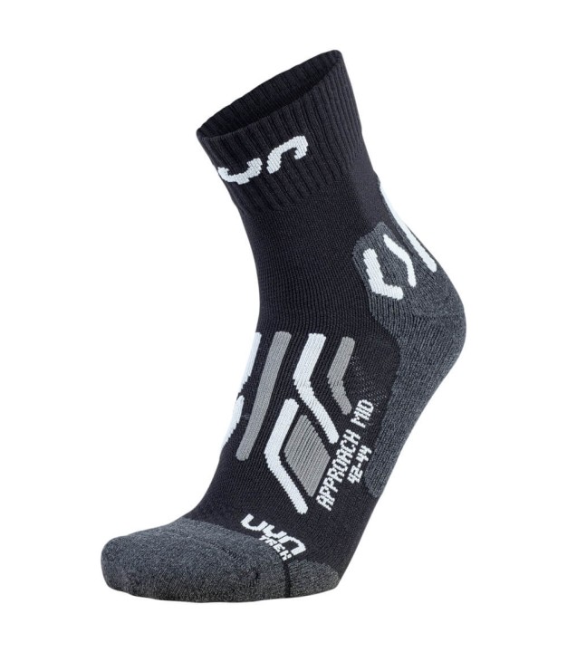 UYN Trekking Approach Mid Men's Socks, Black/Grey