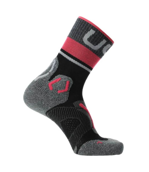 UYN Trekking One Merino Wool Women's Socks, Black/Pink