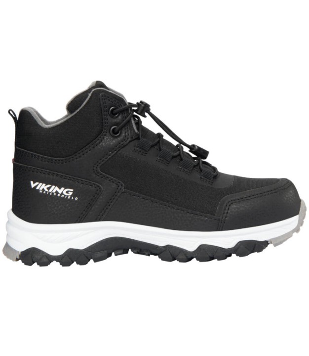 Viking Akkarvik Mid Fleece WP SL Kids Shoes, Black