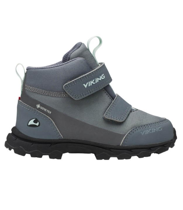 Viking Ask Mid F GTX Kids Boots, Grey/Green