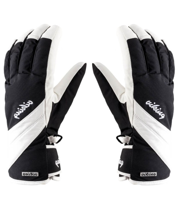 Viking Aurin Women's Gloves, White/Black