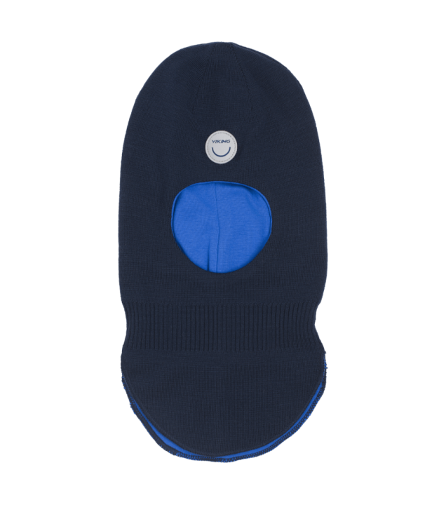 Viking Alv Wool Kids Balaclava, navy