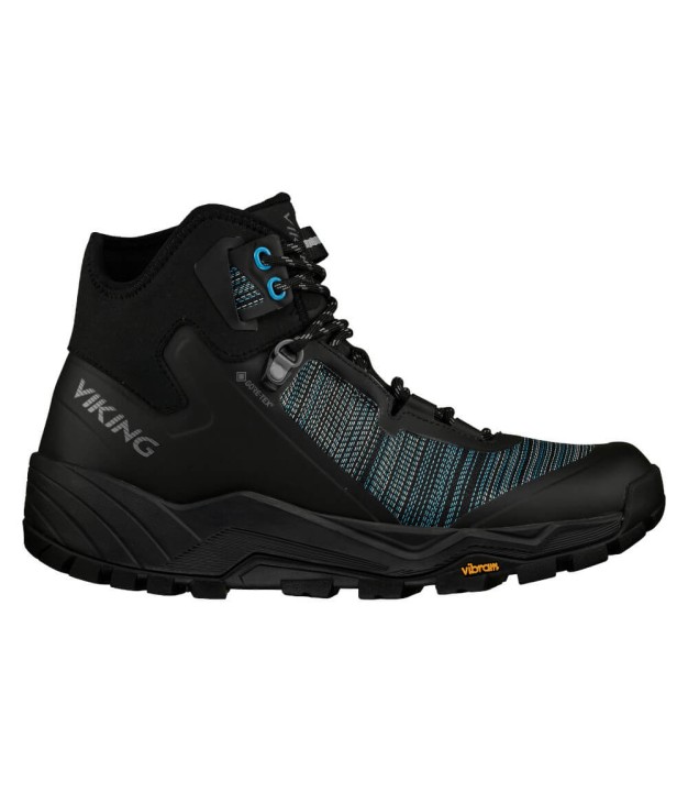 Viking Cerra Rolling Mid GTX Men's Hiking Shoes, Black/Aqua