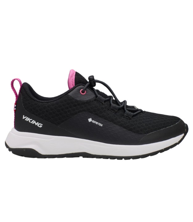 Viking Elevate Low F GTX Kid's Sneaker, Black/Pink