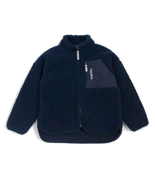 Viking Playtime Pile Kids Midlayer Jacket, navy