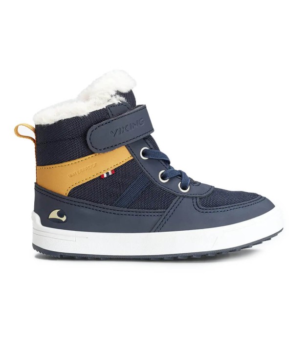 Viking Lukas Waterproof Kid's Boots, Navy/Honey | Bērnu Ziemas Zābaki
