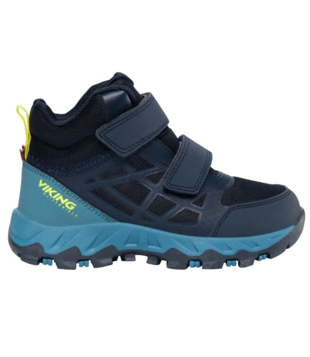 Viking Track Mid WP Kids Boots, Navy/Denim