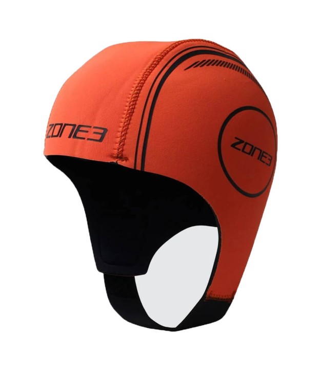 Zone3 Neoprene Swim Cap, Orange